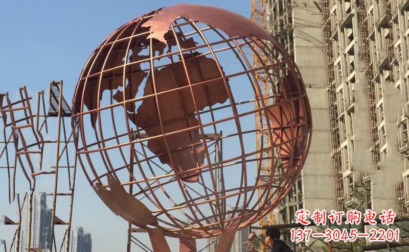 江西锻铜不锈钢地球雕塑