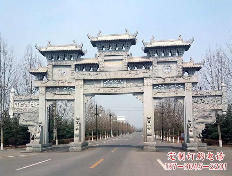 江西中领雕塑装饰性牌坊雕塑