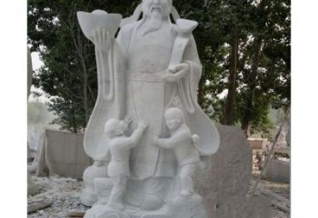 江西大理石财神雕塑——守护家庭繁荣