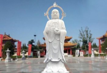 江西大理石地藏菩萨雕塑象征佛法的传承