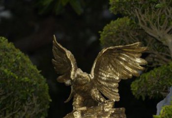 江西精美大鹏展翅老鹰铜雕