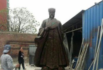 江西典雅大型立式诸葛亮铜雕
