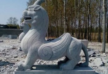 江西独角兽雕塑，神兽石雕带你穿越回古老神话中