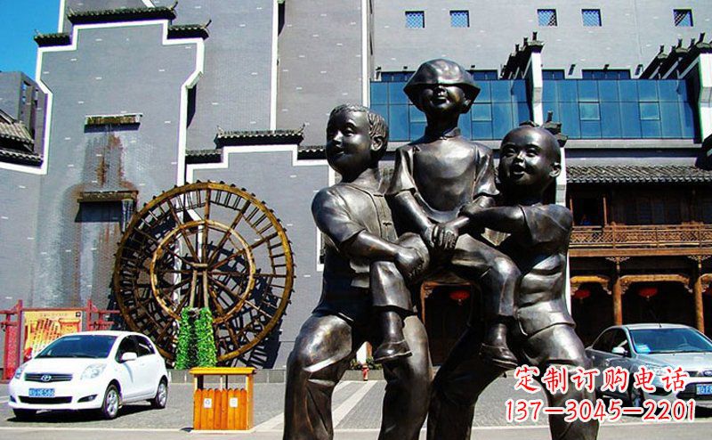 江西精美儿童小品铜雕