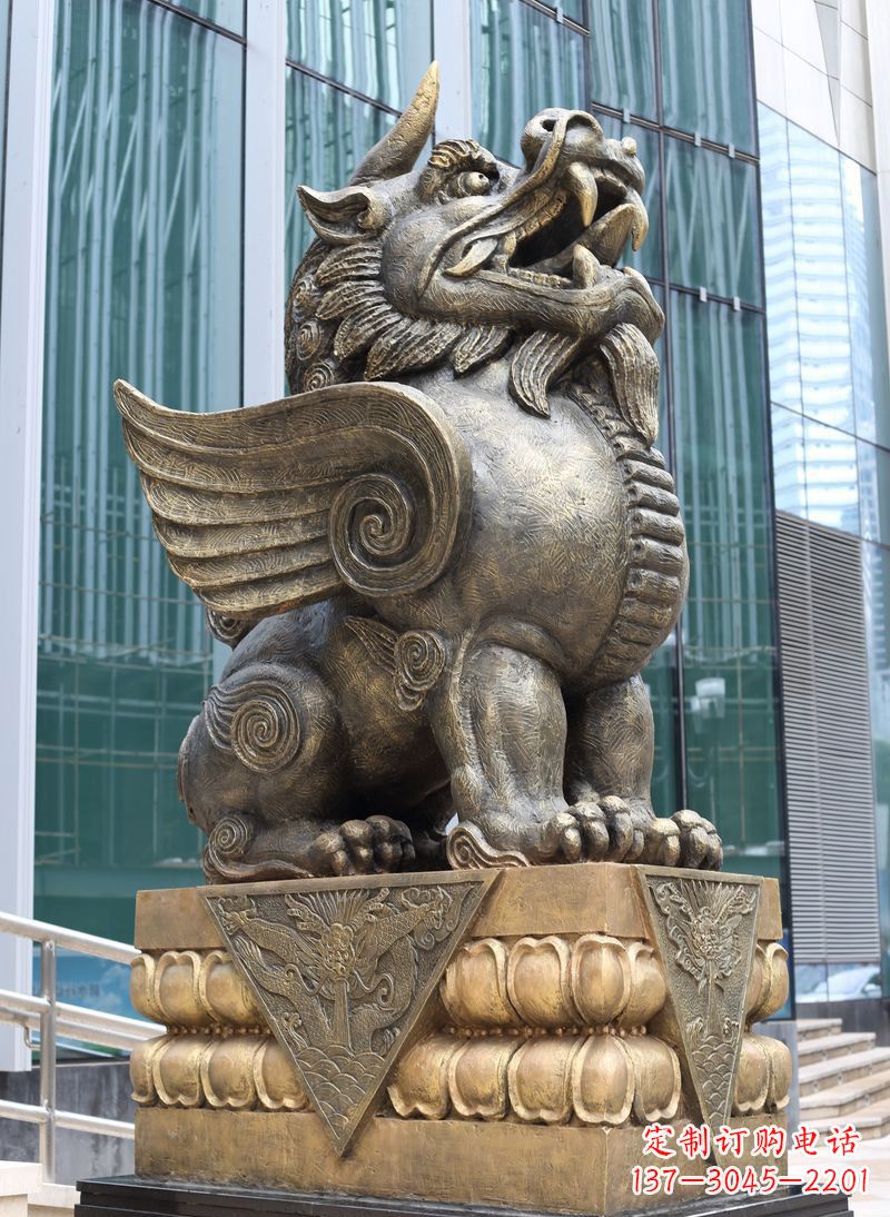 江西精美独角兽铜雕