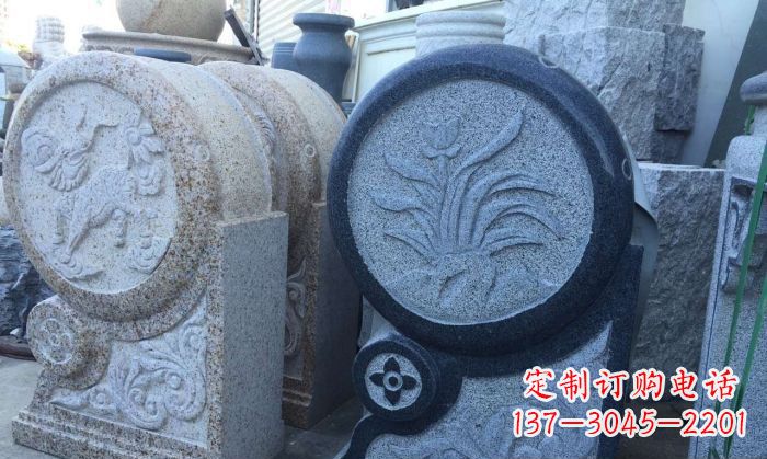 江西传统仿古抱鼓门墩雕塑