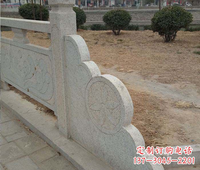 江西精美仿古护城河石雕栏板