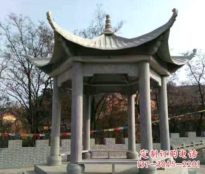 江西仿古六角凉亭石雕