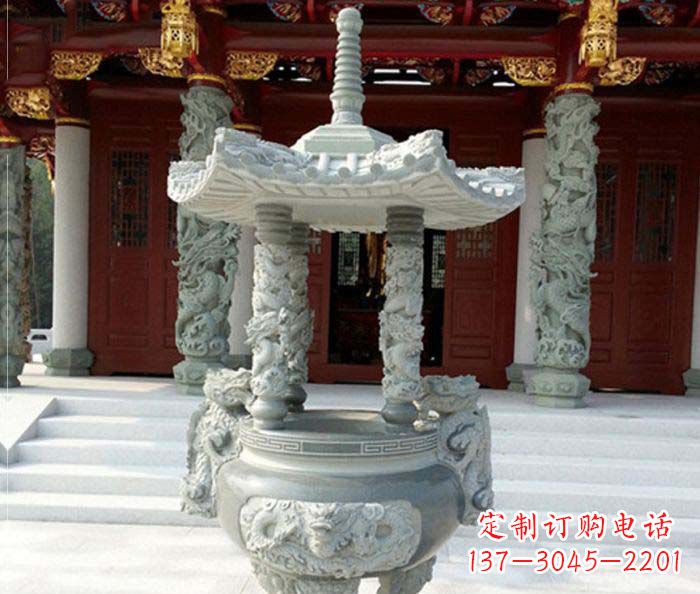 江西中国古典仿古龙浮雕香炉雕塑