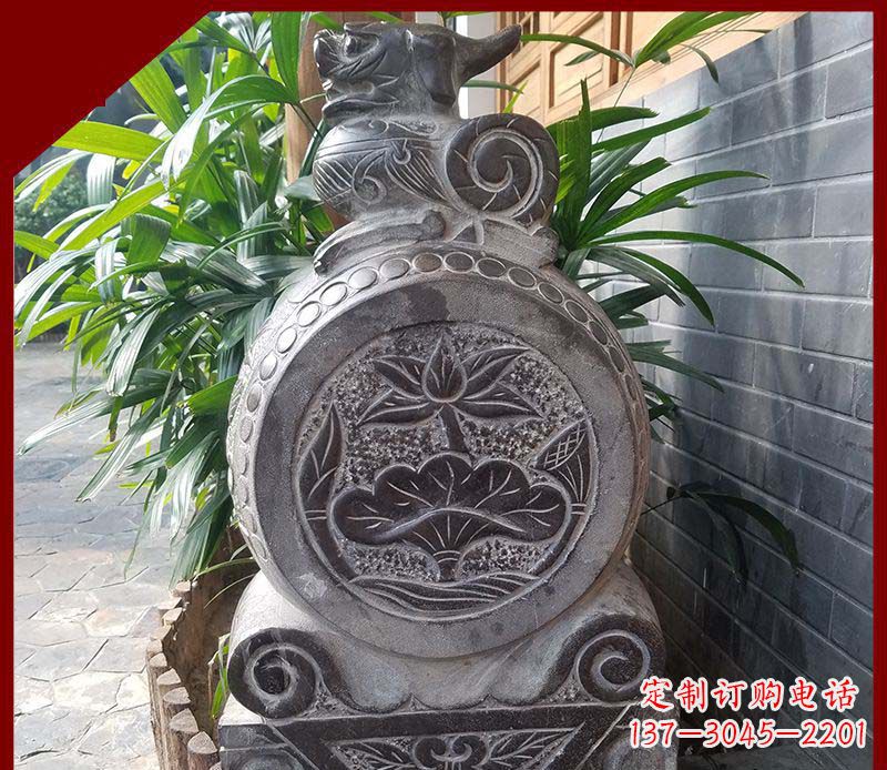 江西精致仿古门墩雕塑