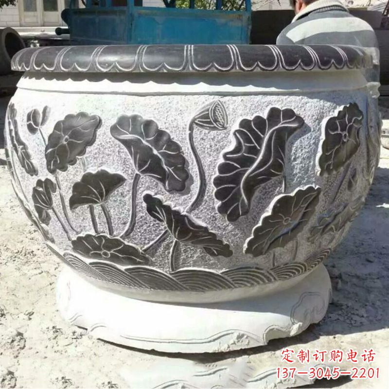 江西仿古青石做旧水缸