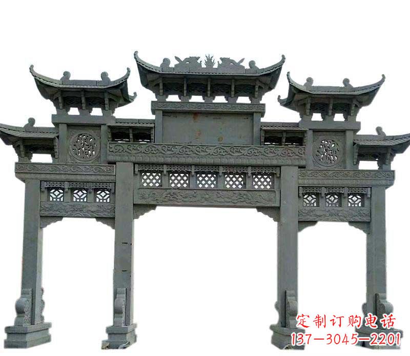 江西精美的仿古大理石牌坊雕塑