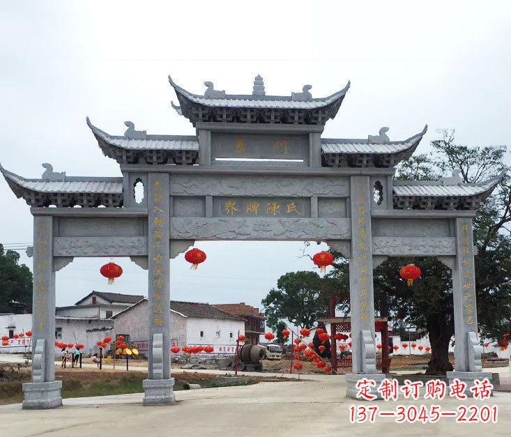 江西精美仿古牌坊石雕