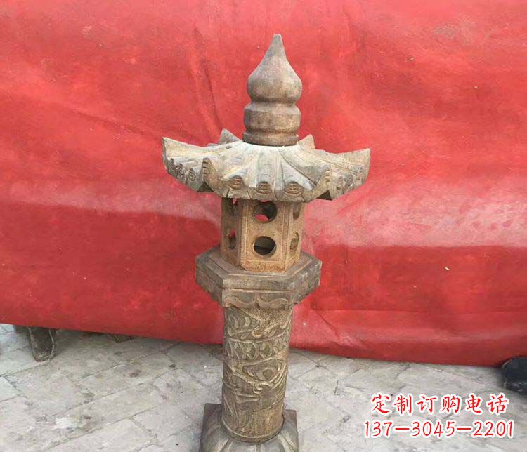 江西仿古石灯公园石雕 (2)