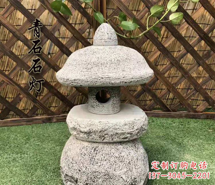 江西精美仿古石灯公园照明灯石雕