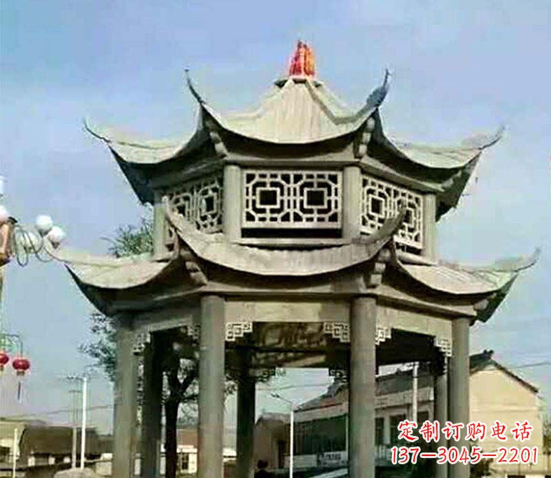 江西精美仿古石凉亭雕塑