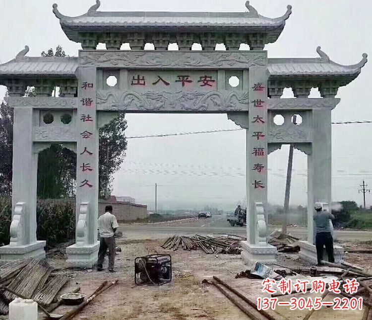 江西仿古石牌坊石雕