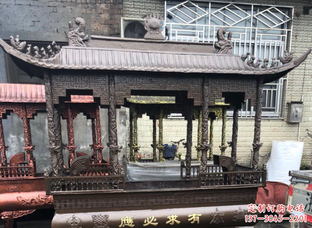 江西精美仿古铜香炉雕塑