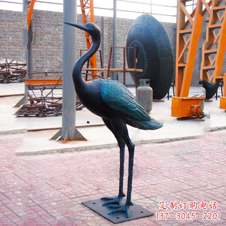 江西仿古仙鹤雕塑