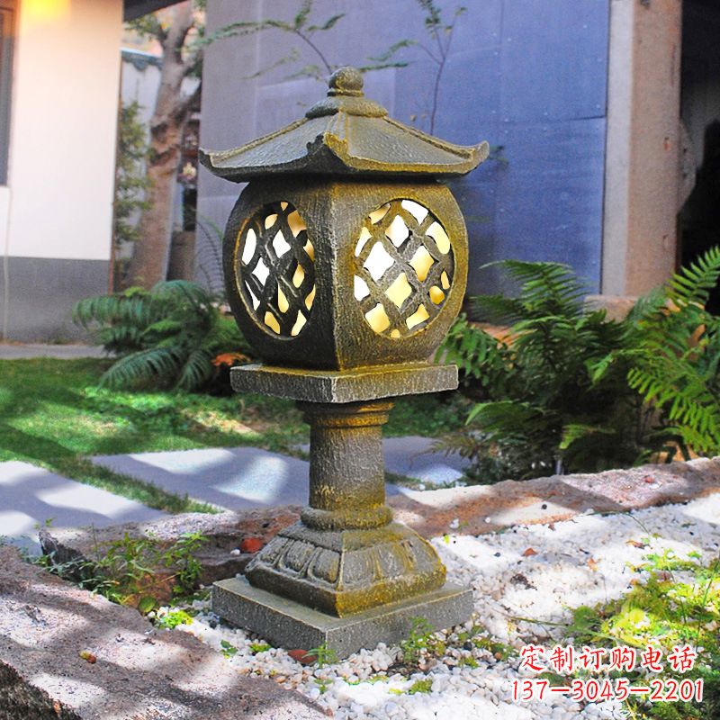 江西仿古庭院石雕灯笼,精美雕刻点亮家园