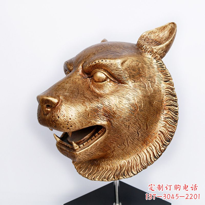 江西玻璃钢雕刻虎头