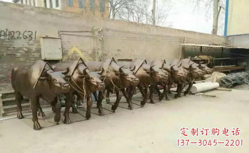 江西仿铜玻璃钢动物雕塑