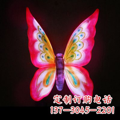 江西定制发光蝴蝶雕塑