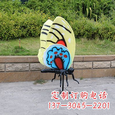 江西大号黄色蝴蝶雕塑
