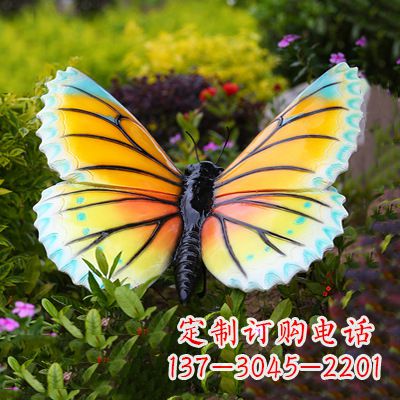 江西黄蓝色蝴蝶雕塑
