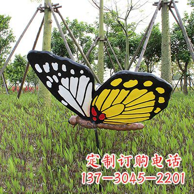 江西 黄白黑款蝴蝶雕塑