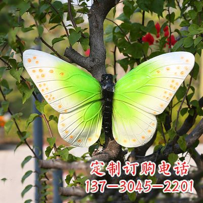江西浅绿色蝴蝶雕塑