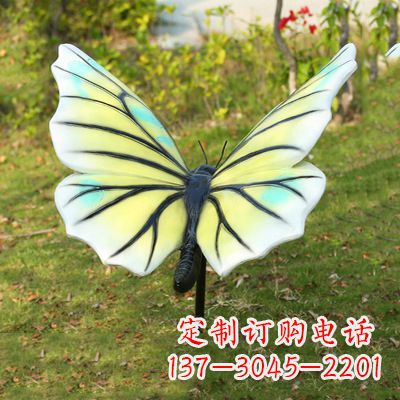 江西色彩丰富的仿真蝴蝶雕塑