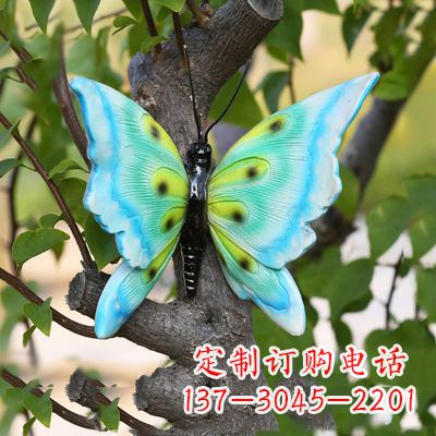 江西蓝色蝴蝶雕塑