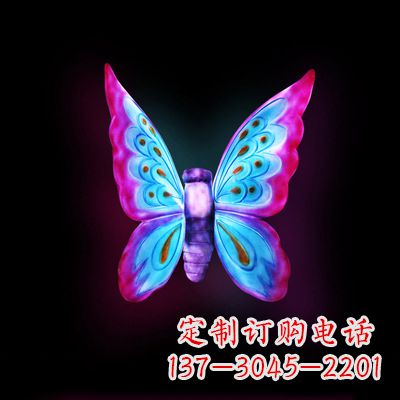 江西璀璨发光蝴蝶雕塑