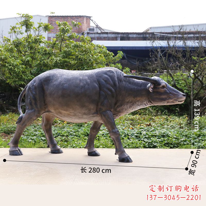 江西仿真水牛雕塑