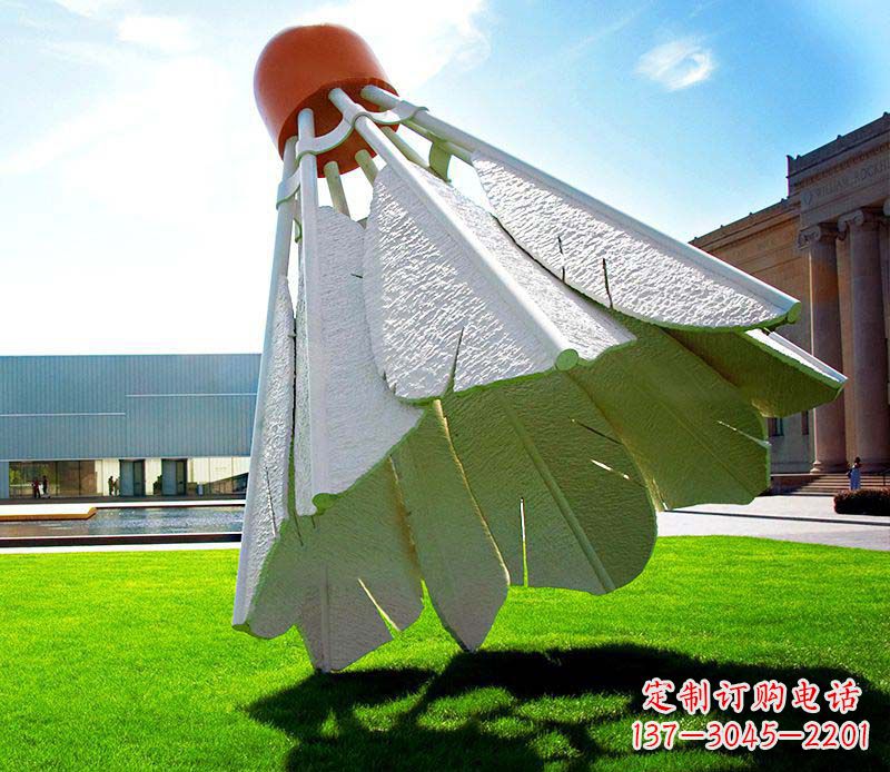 江西高级定制不锈钢羽毛球雕塑