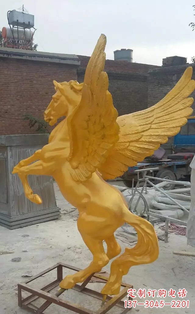 江西飞马玻璃钢仿铜动物雕塑