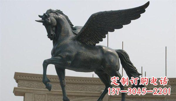 江西飞马广场景观铜雕