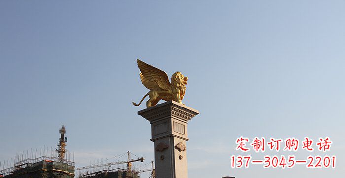 江西飞狮黄铜狮子铜雕