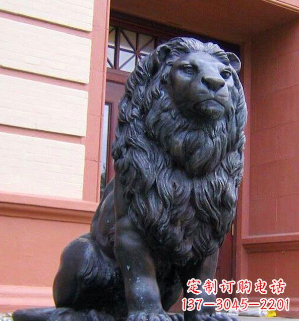 江西非洲狮子铜雕塑精美雕刻，精美绝伦