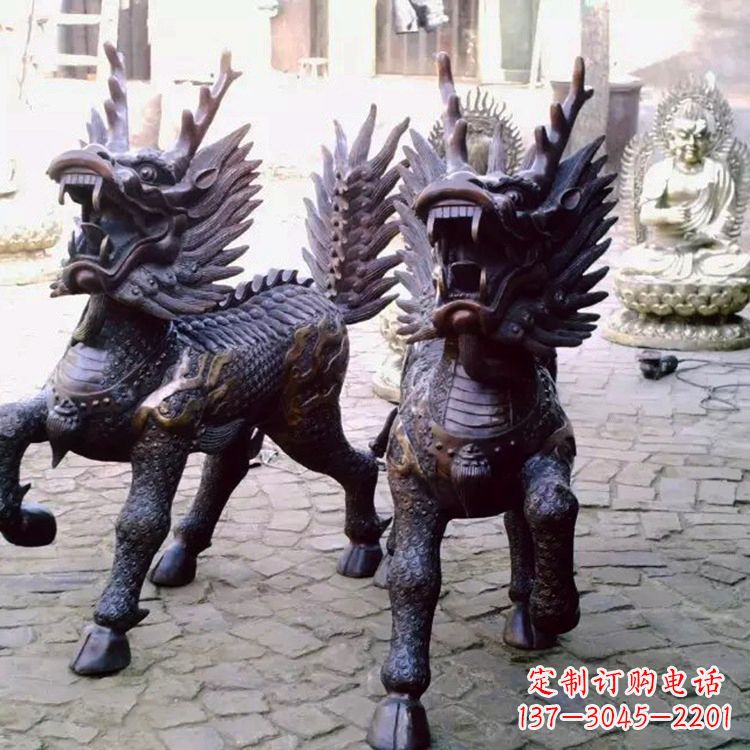 江西风水麒麟公司雕塑摆件