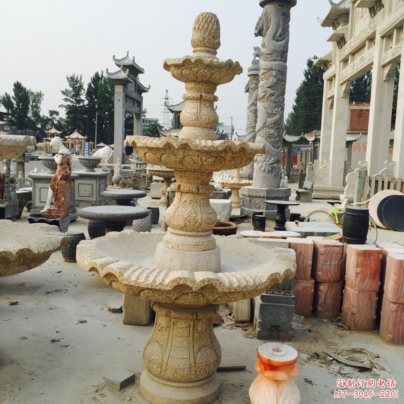 江西精美风水球石雕艺术品