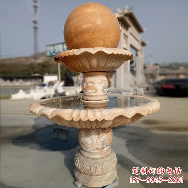 江西精致的风水球石雕塑
