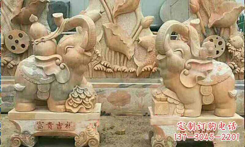 江西祥和典雅 富贵吉祥大象石雕
