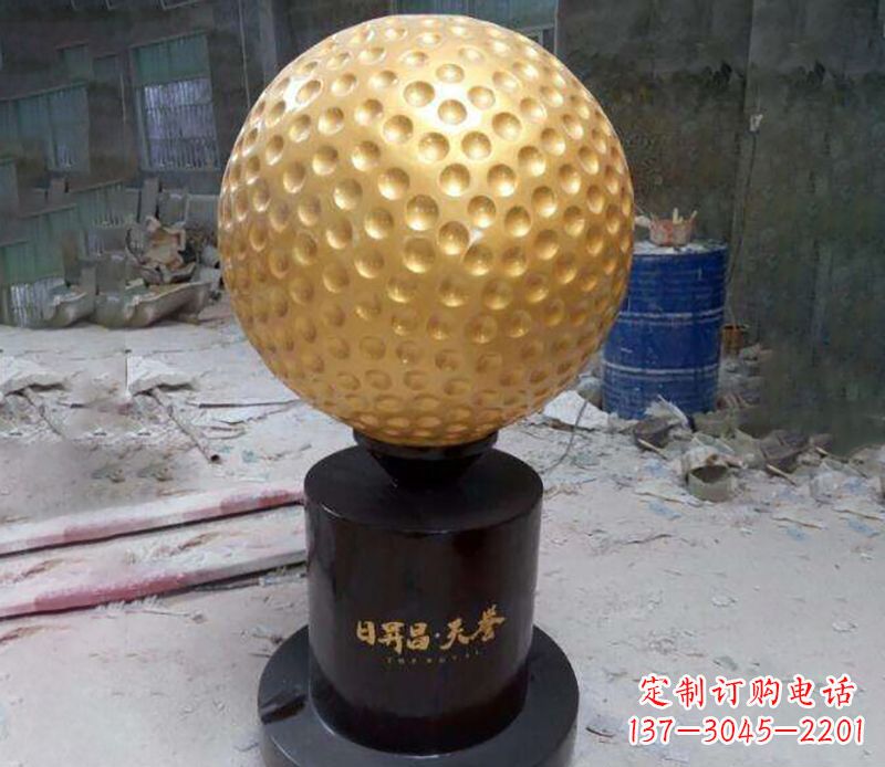 江西高尔夫球铜雕