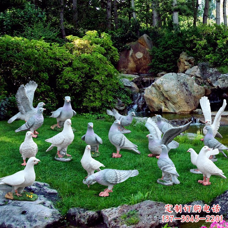 江西精致鸽子不锈钢雕塑