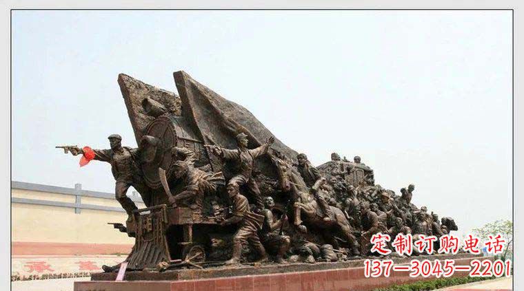 江西纪念革命战士铜雕