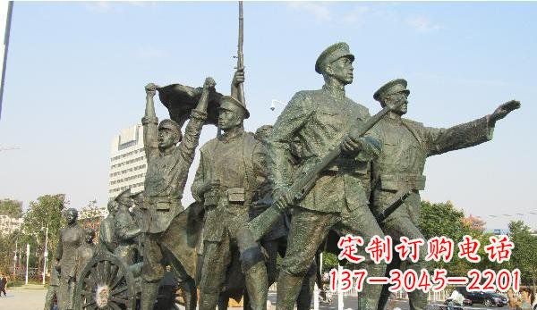 江西纪念革命先烈的战士雕塑