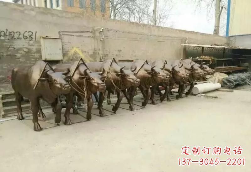 江西艺术之作,牛雕塑