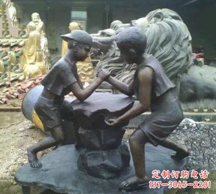 江西非凡童趣,精致儿童铜雕